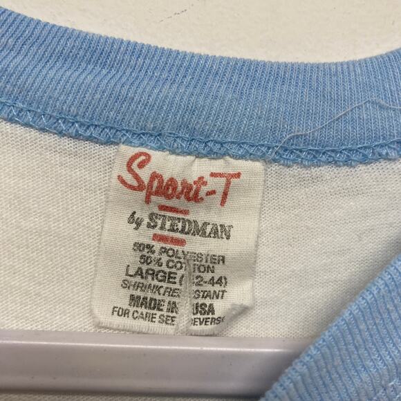 Vintage Mens Size L Bowling Graphic Print Single Stitch Baseball Jersey Shirt - Picture 5 of 7